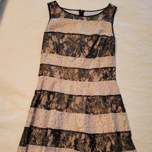Jessica Simpson Dress Size 8 Ivory, Chocolate Brown Party Dress